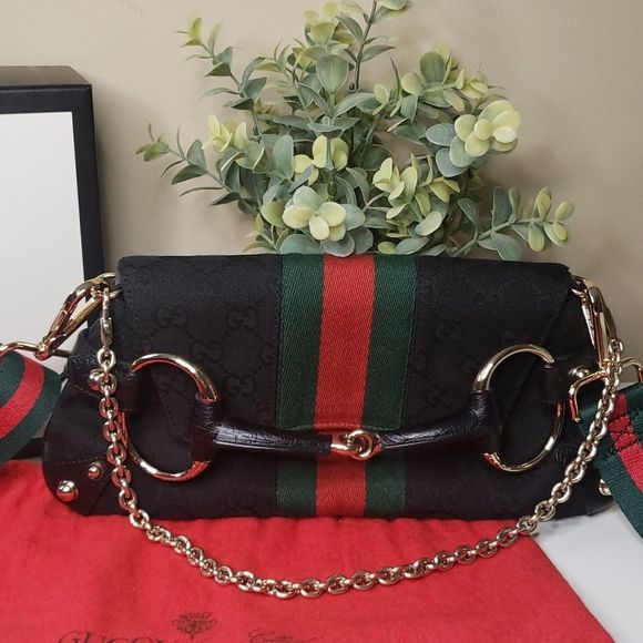 Gucci Bags Gucci Vintage Horsebit Chain Clutch Poshmark